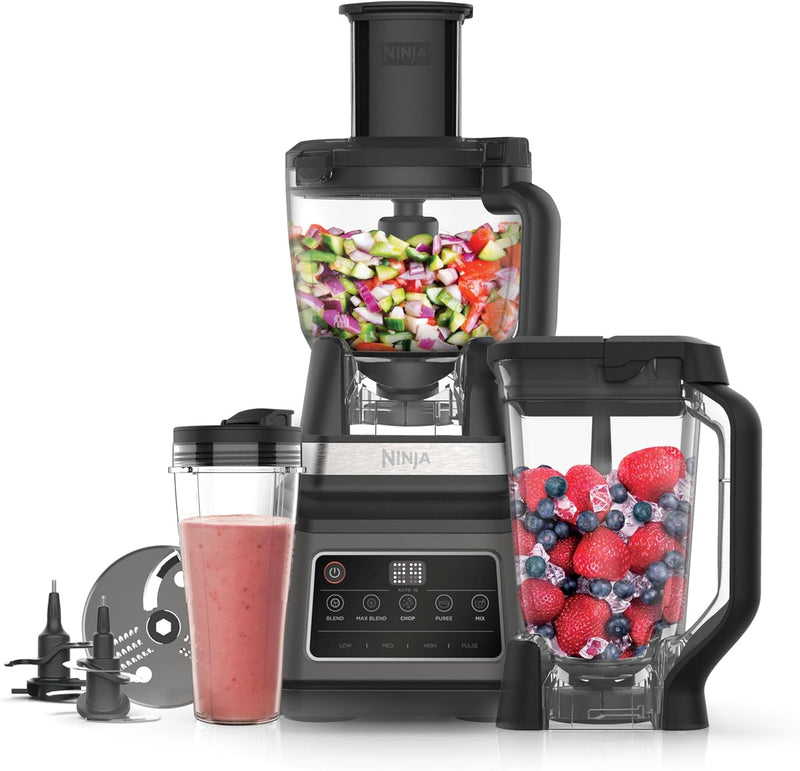3-In-1 Food Processor Blender with Auto-Iq