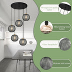 3 in 1 Large Glass Pendant Light Fixtures