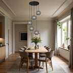 3 in 1 Large Glass Pendant Light Fixtures