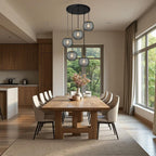 3 in 1 Large Glass Pendant Light Fixtures