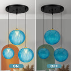 3 in 1 Large Glass Pendant Light Fixtures