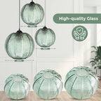 3 in 1 Large Glass Pendant Light Fixtures
