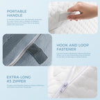 3-In-1 Orthopaedic Bed Wedge Pillow Set Memory Foam