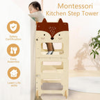 3-In-1 Toddler Kitchen Tower Convertible Learning Step