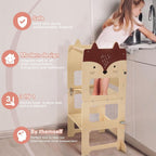 3-In-1 Toddler Kitchen Tower Convertible Learning Step