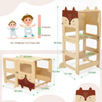 3-In-1 Toddler Kitchen Tower Convertible Learning Step