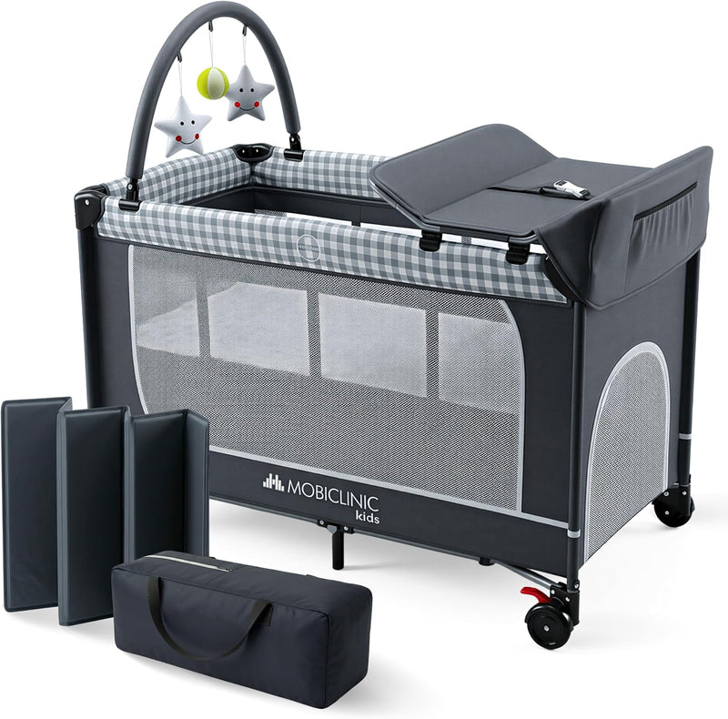 3 in 1 Travel Cot Changing Table Playpen