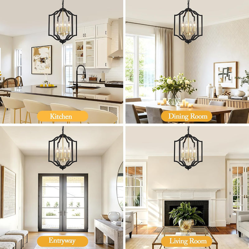 3-Lights Chandeliers Ceiling Lights Industrial Pendant Light E27