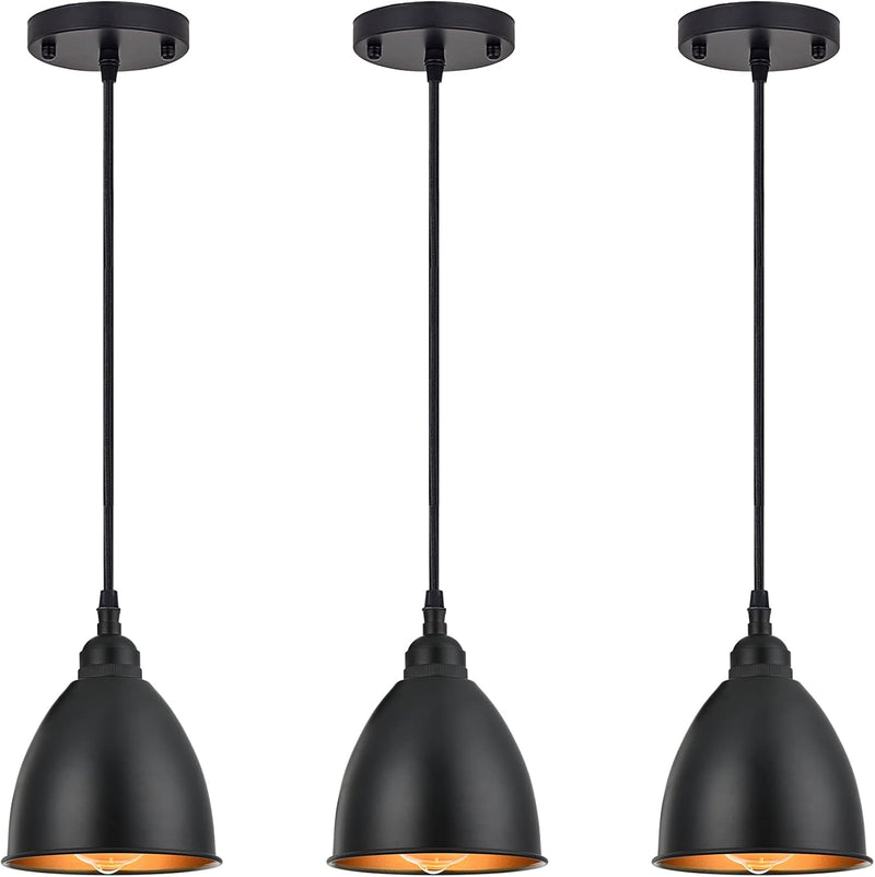 3-Lights Kitchen Island Pendant Light Industrial Farmhouse