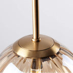 3 Lights Pendant Lighting Fixture with 15CM Glass