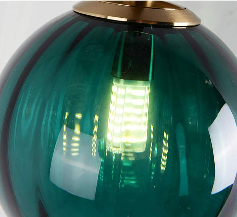 3 Lights Pendant Lighting Fixture with 15CM Glass