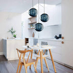 3 Lights Pendant Lighting Fixture with 15CM Glass