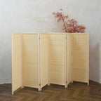 3 Panel Bamboo Room Divider Short Folding Screen