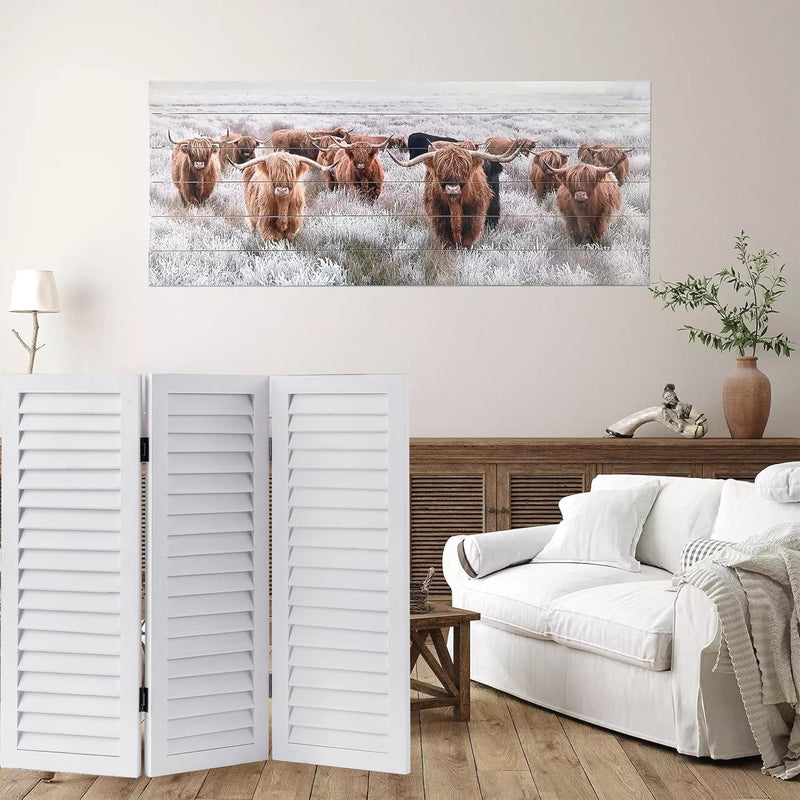 3 Panel Short Folding Room Divider 81CM