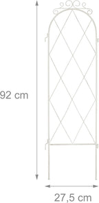 3-Panel Trellis Vintage Garden Screen Metal Lattice Climbing