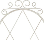 3-Panel Trellis Vintage Garden Screen Metal Lattice Climbing