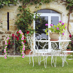 3-Panel Trellis Vintage Garden Screen Metal Lattice Climbing