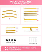 3-Piece Wedding Backdrop Stand Set 2.2m 2m 1.8m