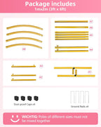 3-Piece Wedding Backdrop Stand Set 2.2m 2m 1.8m