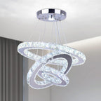 3 Ring Crystal Pendant Light Cool