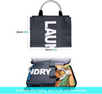 3 Sections Large Laundry Hamper Collapsible Bag Foldable