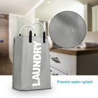 3 Sections Large Laundry Hamper Collapsible Bag Foldable