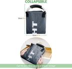3 Sections Large Laundry Hamper Collapsible Bag Foldable