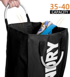 3 Sections Large Laundry Hamper Collapsible Bag Foldable