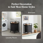 3 Sections Laundry Hamper 120L Basket with Shelf