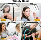 3-Segment Foldable Lash Lamp: Light with Rolling Base