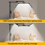 3-Segment Foldable Lash Lamp: Light with Rolling Base