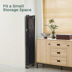 3-Shelf Foldable Storage Shelves with Wheels Large Capacity