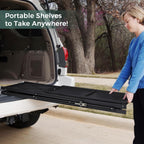 3-Shelf Foldable Storage Shelves with Wheels Large Capacity