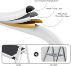 3 Step Folding Ladder with Non-Slip Wide Pedal
