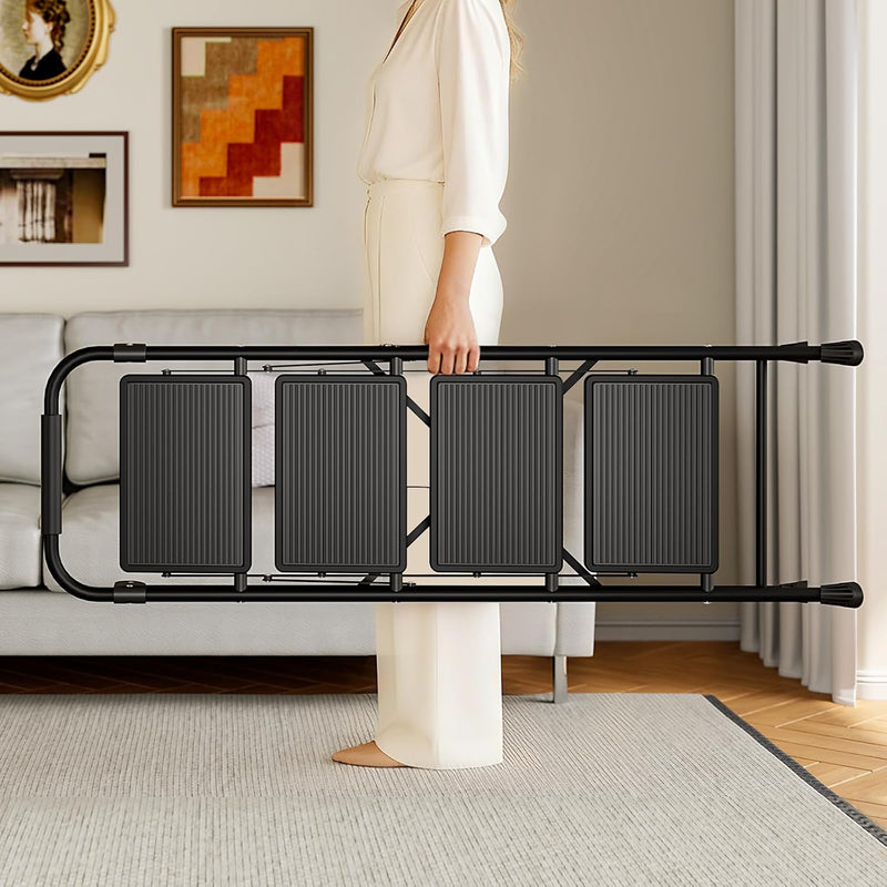 3 Step Folding Ladder with Non-Slip Wide Pedal