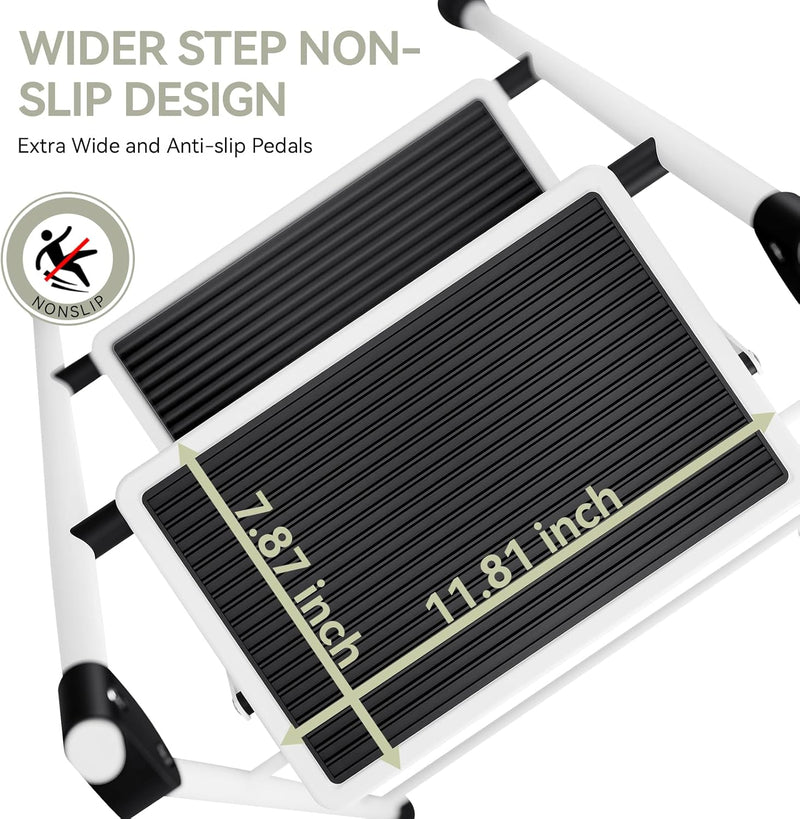 3 Step Folding Ladder with Non-Slip Wide Pedal