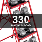 3 Step Folding Ladder with Non-Slip Wide Pedal