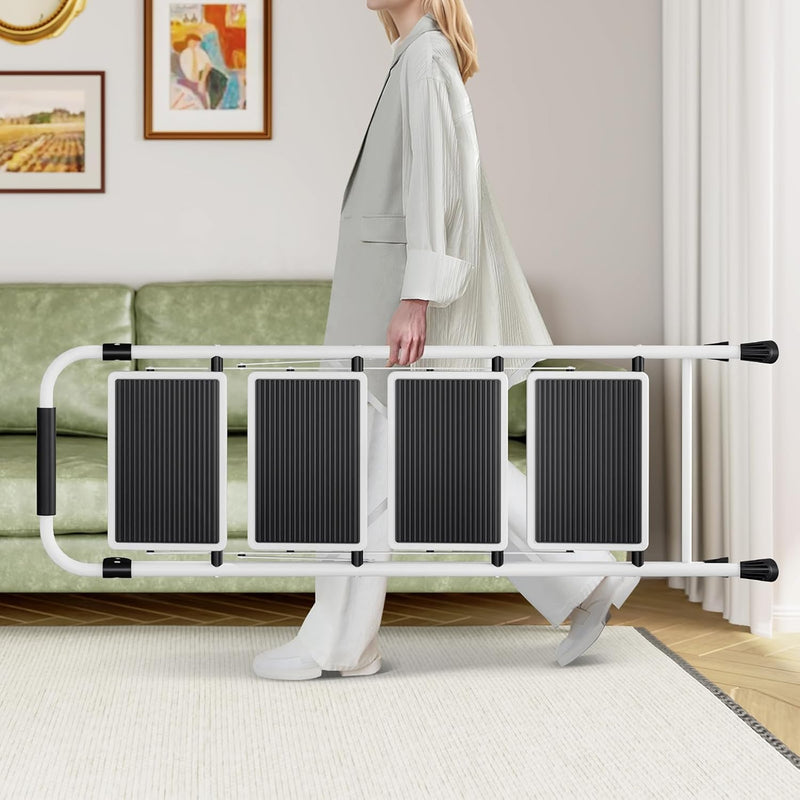 3 Step Folding Ladder with Non-Slip Wide Pedal