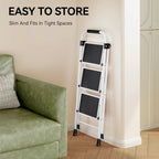 3 Step Folding Ladder with Non-Slip Wide Pedal