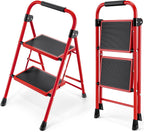 3 Step Folding Ladder with Non-Slip Wide Pedal