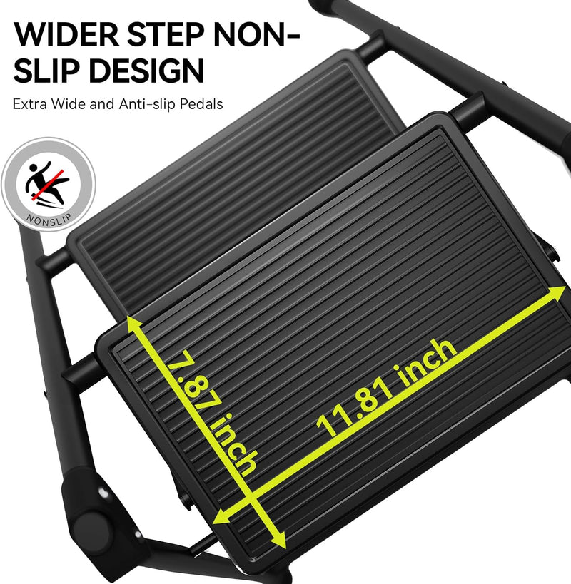 3 Step Folding Ladder with Non-Slip Wide Pedal