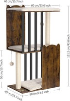 3-Tier Cat Tree Wooden Tower