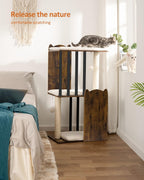 3-Tier Cat Tree Wooden Tower