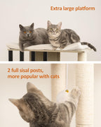 3-Tier Cat Tree Wooden Tower
