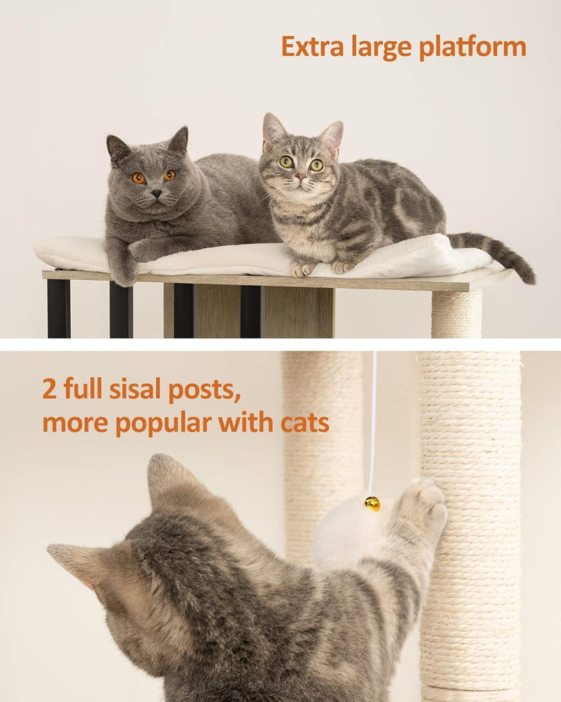 3-Tier Cat Tree Wooden Tower