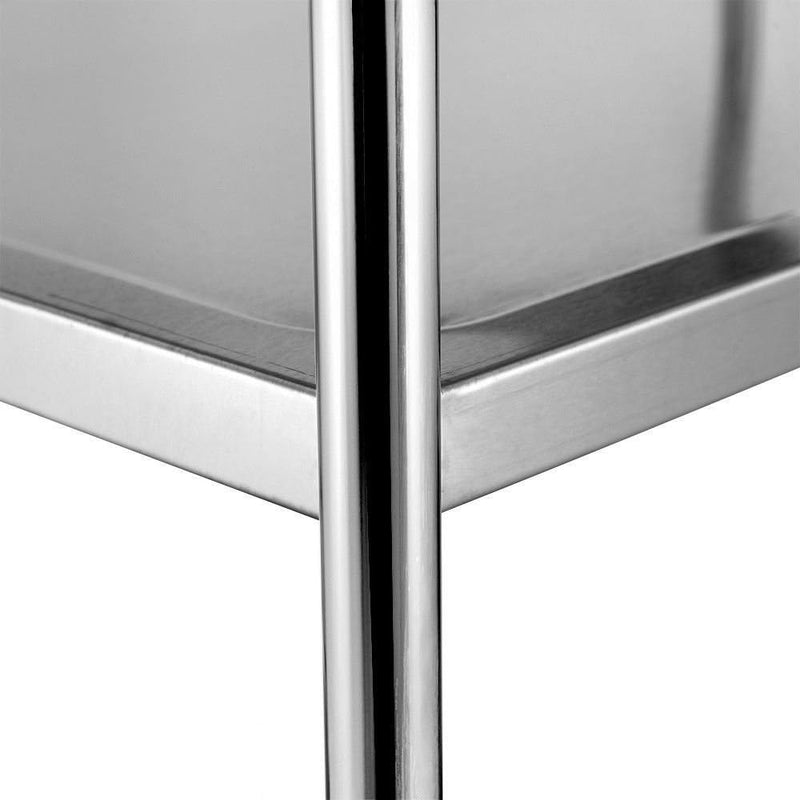 3 Tier Clearing Trolley Medium 855x810x455MM Stainless Steel