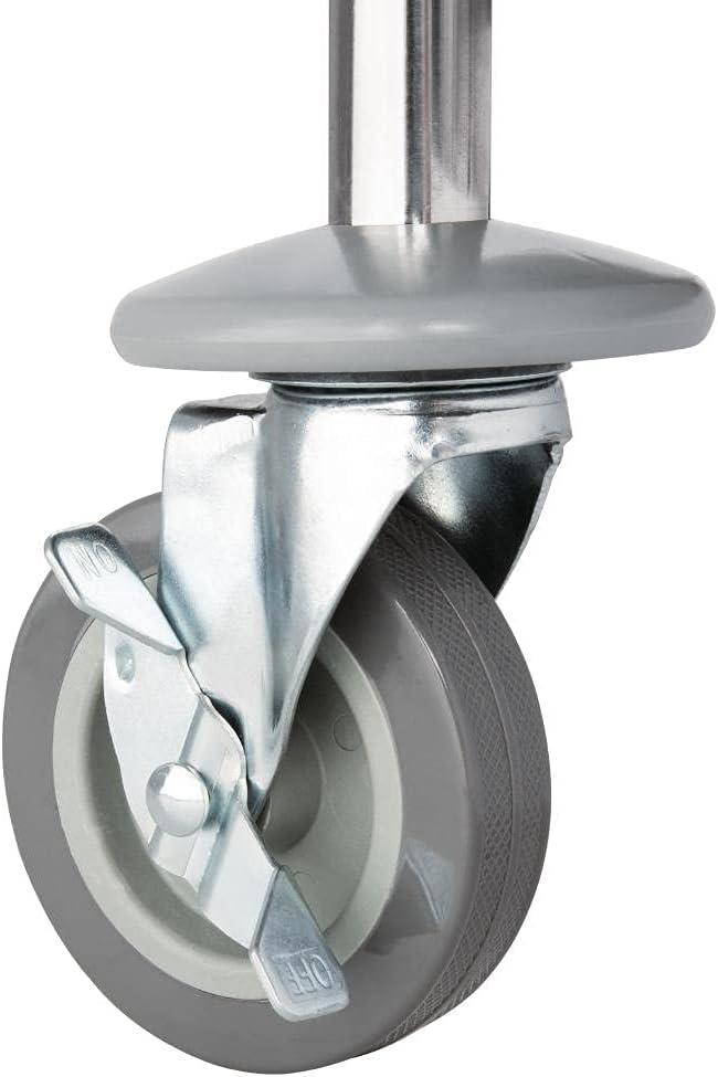 3 Tier Clearing Trolley Medium 855x810x455MM Stainless Steel