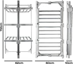 3-Tier Foldable Heated Clothes Airer with Cover