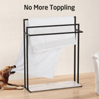 3-Tier Freestanding Towel Rail with Extra Large Marble