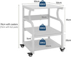 3-Tier Movable Printer Stand Table with Storage